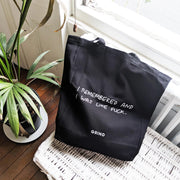Canvas Tote Bag - 'I remembered and I was like f*ck'