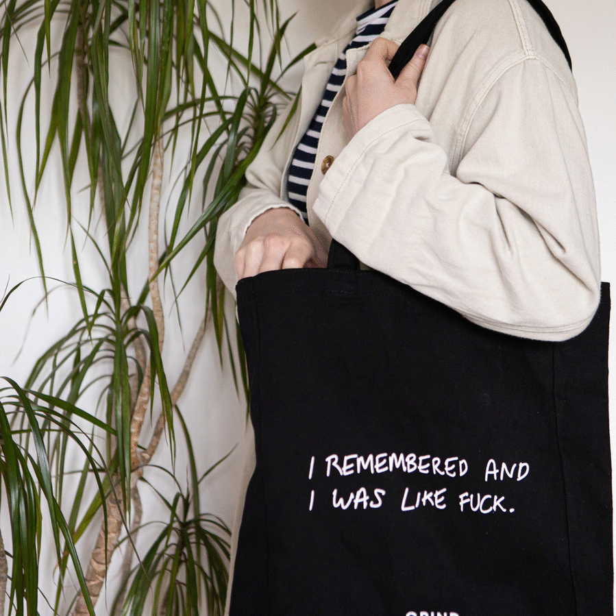 Canvas Tote Bag - 'I remembered and I was like f*ck'